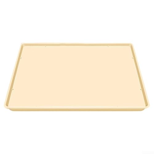 Vilgftyiet Große Silikon-Matte für Kaffeemaschinen, rutschfest, hitzebeständig, mit erhöhtem Rand, wasserdichter Thekenschutz für Kaffeemaschine, Mixer, schwarz, grau, 40 x 50 cm (weiß) von Vilgftyiet