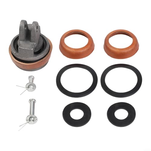 Vilgftyiet Handpumpe Typ 75 Ersatzkolben-Kit mit Gusseisenkern, Lederdichtungen, Gummidichtungen und Schrauben, kompatibel mit Gartenbrunnen-Wasserpumpen für effiziente Abdichtung und einfache von Vilgftyiet