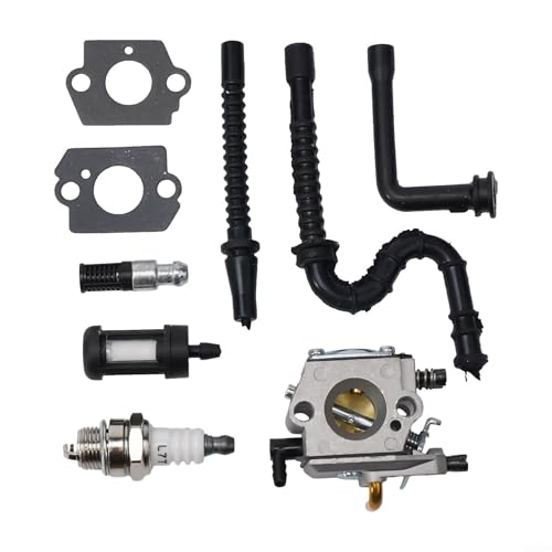 Vilgftyiet Kettensägen Vergaser Ersatzteile Kompatibel mit 024 026 M40 M60 024AV 024S Motorsäge WT-194 WT-194-1 HU-136A HS-136A Zubehör Kit von Vilgftyiet