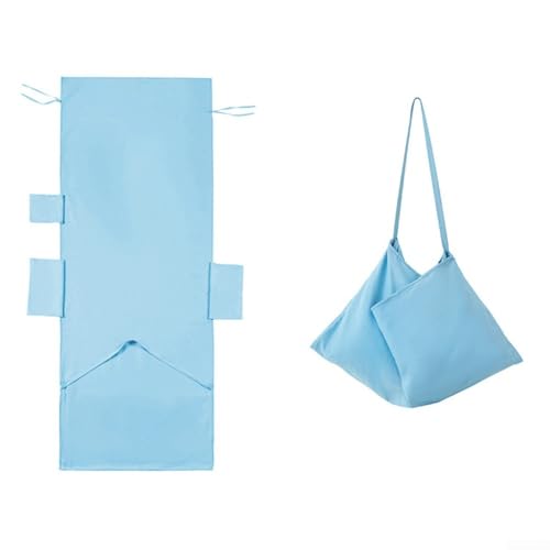 Vilgftyiet Mikrofaser-Strandkorb-Bezug mit rutschhemmendem Design, weiches Material und Seitentaschen zur Aufbewahrung von wichtigen Gegenständen beim Entspannen am Wasser (blau) von Vilgftyiet