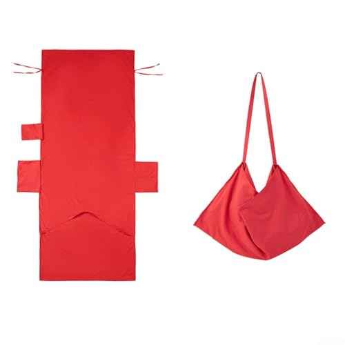 Vilgftyiet Mikrofaser-Strandkorb-Bezug mit rutschhemmendem Design, weiches Material und Seitentaschen zur Aufbewahrung von wichtigen Gegenständen beim Entspannen am Wasser (rot) von Vilgftyiet