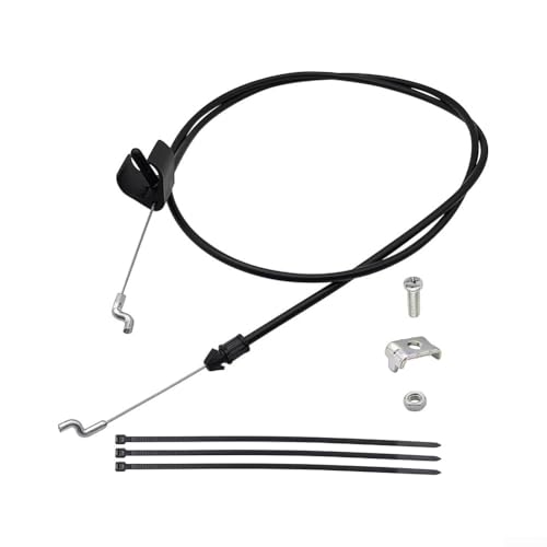 Vilgftyiet Motor-Stoppkabel für 55.9 cm Rasenmäher Ersatzteil kompatibel mit mehreren Modellen inkl. Gehäusehalterung und Bändern Hochfester Stahldraht Design Z-Bend Enden von Vilgftyiet