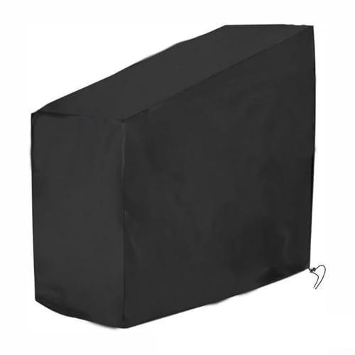 Vilgftyiet Outdoor Fitness Bike Staubschutz Wasserdicht Oxford Tuch Heimtrainer Schutzhülle 49x23x58 Zoll UV Beständig Winddicht Aufrechte Fahrradabdeckung Schwarz (420D) von Vilgftyiet