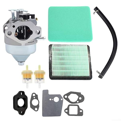 Vilgftyiet Rasenmäher Vergaser-Kit kompatibel für Honda GCV190 GC190 HRX217 Serie Motor inkl. Luftfilter Vorfilter Kraftstoffleitung Dichtungen Isolierplatte Komplette Ersatzteile von Vilgftyiet