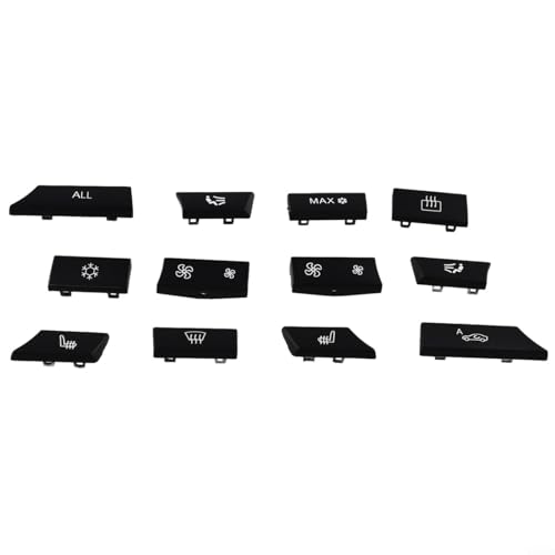 Vilgftyiet Schlüsselkappen-Ersatz inklusive 12 Tasten für BMW 5 6er Serie direkte Passform für F07 F10 F11 F06 F12 F13 OEM-Stil Abdeckung einfache Snap-On-Installation von Vilgftyiet