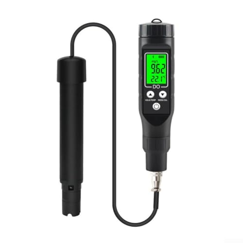 Vilgftyiet Smart DO9100 Digitales Messgerät für gelösten Sauerstoff mit mobiler App-Steuerung, Konnektivität, Temperaturkompensation, LCD-Display für Aquarium, Pool, Labor, Wassertest, 0-40 mg/l von Vilgftyiet