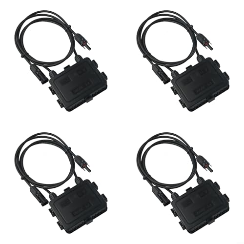 Vilgftyiet Solar-PV-Anschlussdose für erhöhte Sicherheit und Effizienz, stabiles 180–300 W DC 1000 V Design, wasserdicht IP65 für verschiedene Solarmodul-Konfigurationen (4) von Vilgftyiet