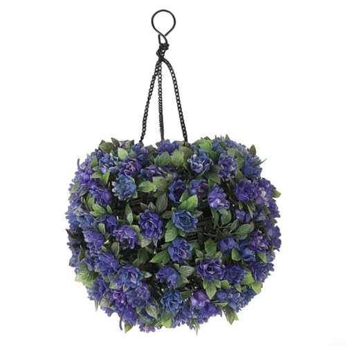 Vilgftyiet Solarbetriebene Blumen-Kugel-Leuchte für Außendekoration mit wetterfestem Design für Garten oder Weg-Ambiente (C) von Vilgftyiet