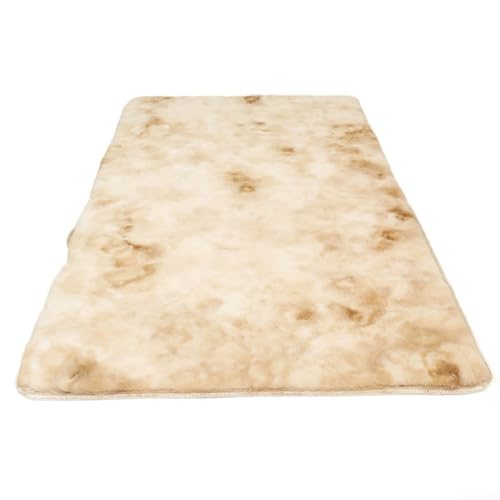 Vilgftyiet Staubdichter, dicker Plüschteppich mit trendigem Batikmuster, mühelose Pflege und Wartung (B) von Vilgftyiet