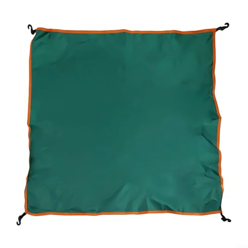Wasserdichte Zeltplane, Oxford-Tuch, Sonnenschutz, Regendicht, Camping-Überdachung mit elastischem Haken, mehrere Größen erhältlich, für Outdoor-Wandern, Strandschutz (148 x 148 cm, grün) von Vilgftyiet