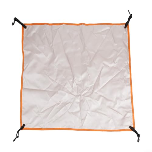 Wasserdichte Zeltplane, Oxford-Tuch, Sonnenschutz, regenfest, Camping-Überdachung mit elastischem Haken, mehrere Größen erhältlich, für Outdoor-Wandern, Strandschutz (56 x 56 cm, Orange) von Vilgftyiet