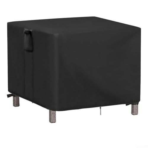 Wasserdichte quadratische Tischdecke für den Außenbereich, 55,9 cm, mit winddichtem Design und reißfestem Polyester-Material von Vilgftyiet