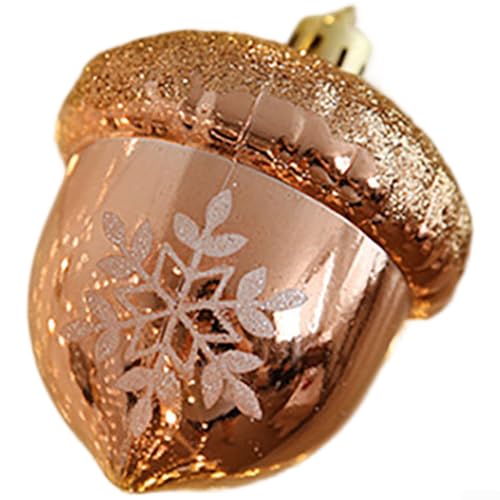 Weihnachtskugel-Ornament, handgefertigt aus Kunststoff mit Haselnuss-Rosa, kompakt und entworfen für Baumdekoration während der Weihnachtszeit von Vilgftyiet