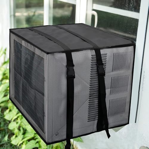 Wetterfeste Netzabdeckung für Fenster-AC-Einheiten, sorgt für sicheren Sitz und dauerhafte Haltbarkeit (43 x 30 x 33 cm) von Vilgftyiet