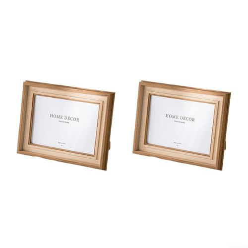 Zweiteiliges Bilderrahmen-Set für 12 7 x 17 8 cm große Bilder, perfekt für die Arrangierung von Erinnerungen in jedem Zuhause (Walnuss) von Vilgftyiet