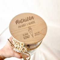 Einschulung Geschenk Personalisiert | Vorratsglas Mit Name & Spruch Schulkind 2025 Schultüte Füllung Geldgeschenk Erstklässler Idee von ViliveDE