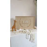 Erinnerungskiste Baby | Personalisiertes Geschenk Geburt Taufe Babyparty von ViliveDE