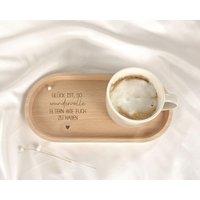 Personalisiertes Geschenk | Holz Tablett Mit Gravur Glück Ist Wundervolle Weihnachten Frau Mann Eltern Aufmerksamkeit Deko von ViliveDE