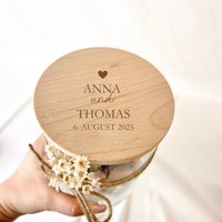 Personalisiertes Hochzeitsgeschenk | Geldgeschenk Vorratsglas Brautpaar Name Verlobung Kleinigkeit Geschenkverpackung Jahrestag Paar Personalisiertes Hochzeitsgeschenk | Geldgeschenk Vorratsglas Brautpaar Name Verlobung Kleinigkeit Geschenkverpackung Jahrestag Paar von ViliveDE