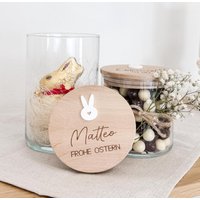Personalisiertes Ostergeschenk | Vorratsglas Hase Mitbringsel Geldgeschenk Teenie Mädchen Junge Osterdeko Glas Mit Holzdeckel Graviert Personalisiertes Ostergeschenk | Vorratsglas Hase Mitbringsel Geldgeschenk Teenie Mädchen Junge Osterdeko Glas Mit Holzdeckel Graviert von ViliveDE