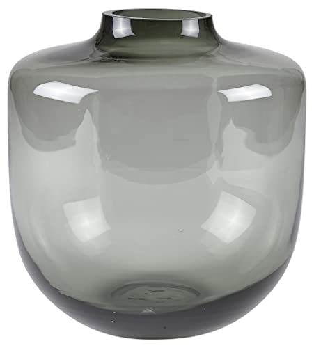 Villa Collection Daun Vase Dia. 20 x 21 cm Grau Glas von Villa Collection