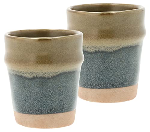 Villa Collection Evig Espressotasse Dia 6 x 7 cm 0,1 Liter 2 Stck. Blau/Braun von Villa Collection