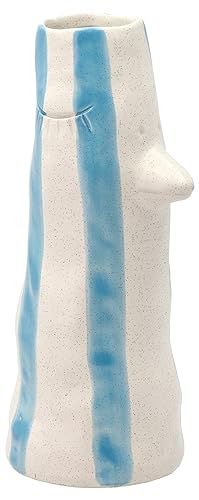 Villa Collection Styles Vase mit Schnabel und Wimpern 11,5 x 10 x 26 cm S Blau von Villa Collection