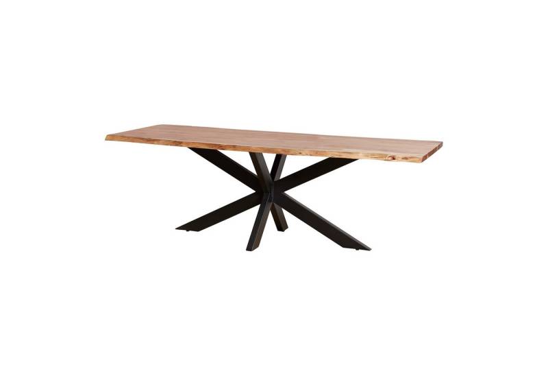 Villa Möbel Baumkantentisch Baumstammtisch Organic Cut (Packung, 1-St., 1 Tisch), Akazie Massivholz mit Matrix-Gestell von Villa Möbel