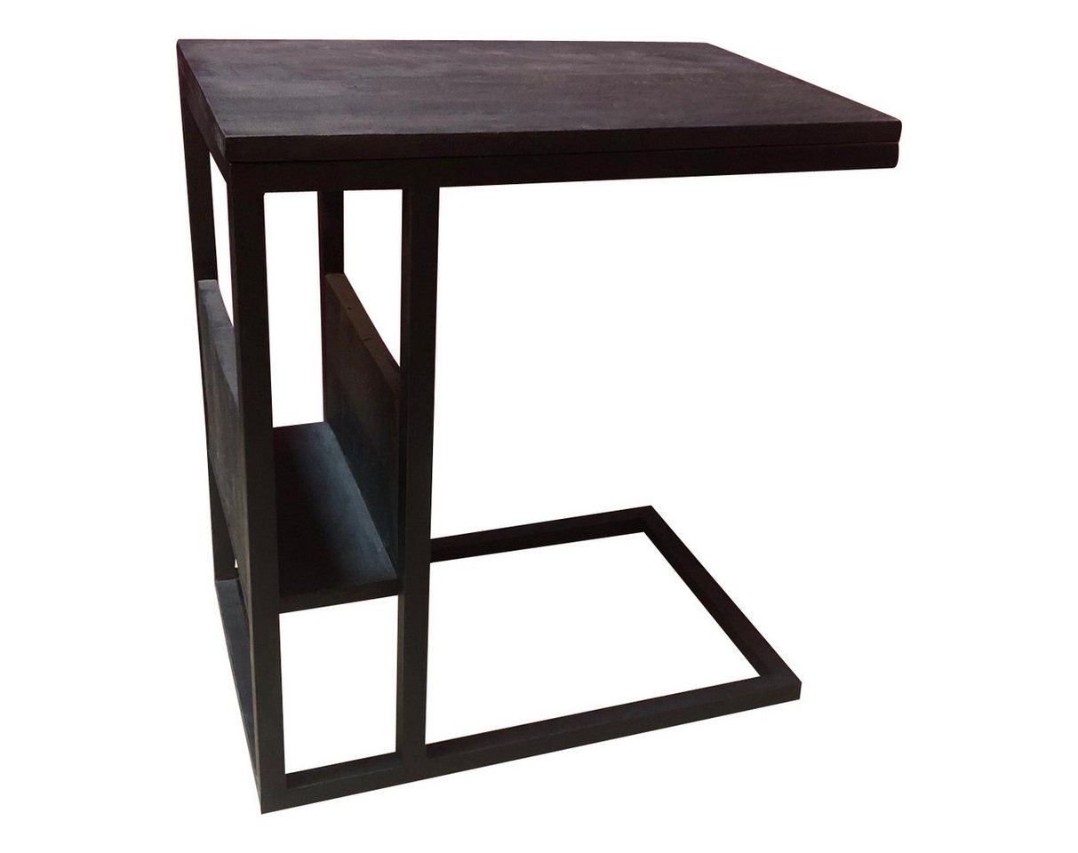 Villa Möbel Beistelltisch Beistelltisch Schwarzes Mangoholz (Packung, 1-St., 1 Tisch), vollständig aus massivem Mangoholz gefertigt von Villa Möbel