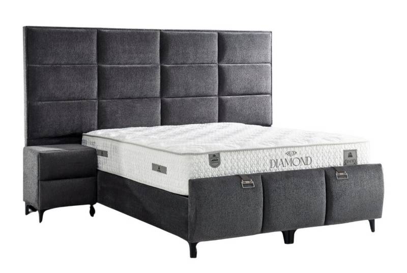 Villa Möbel Boxspringbett Diamond (Bett), XXL-Bettkasten mit Gasdruckfedern  mühelos & geräumig von Villa Möbel