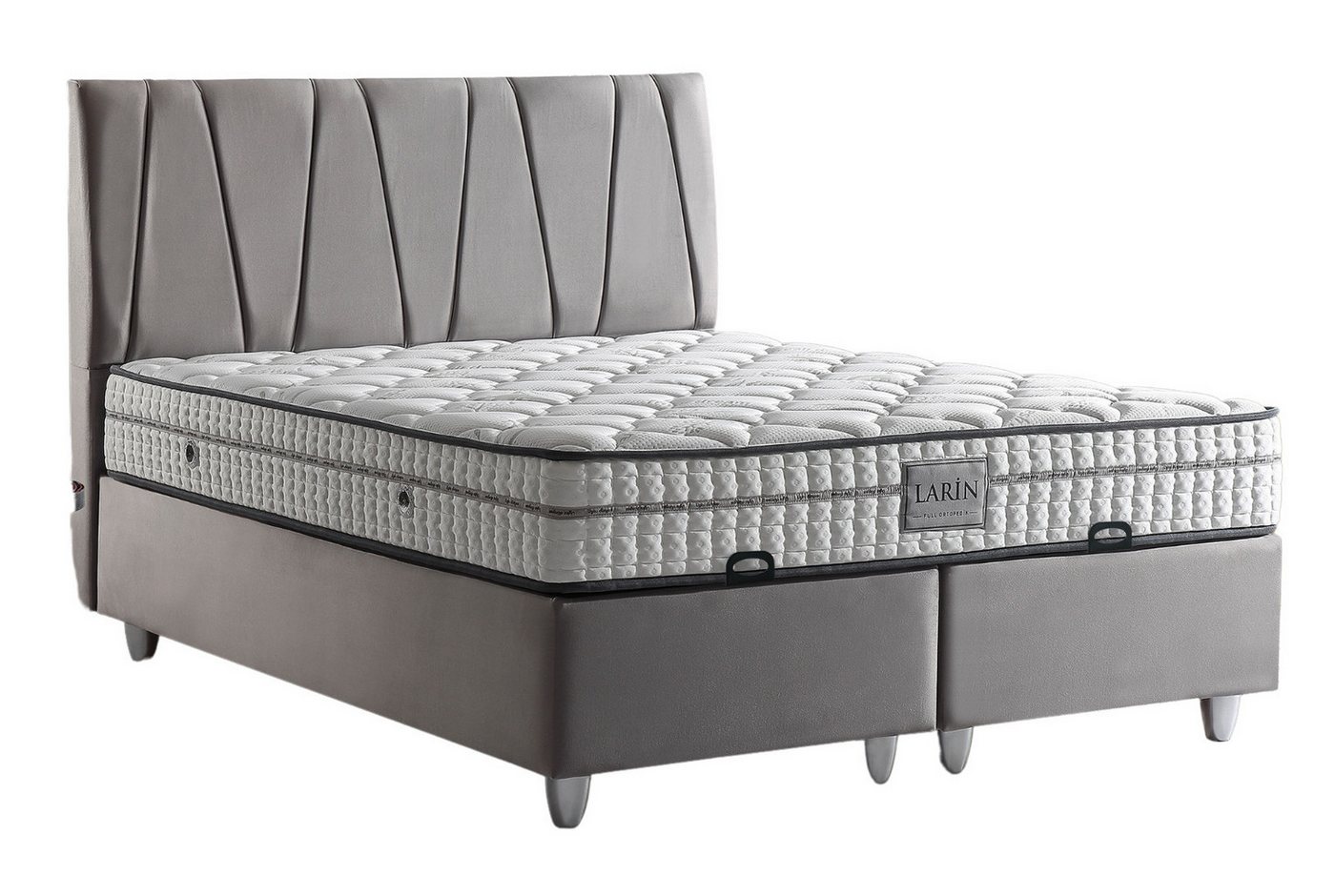 Villa Möbel Boxspringbett Larin (Bett), XXL-Bettkasten mit Gasdruckfedern mühelos & geräumig Villa Möbel Boxspringbett Larin (Bett), XXL-Bettkasten mit Gasdruckfedern mühelos & geräumig von Villa Möbel