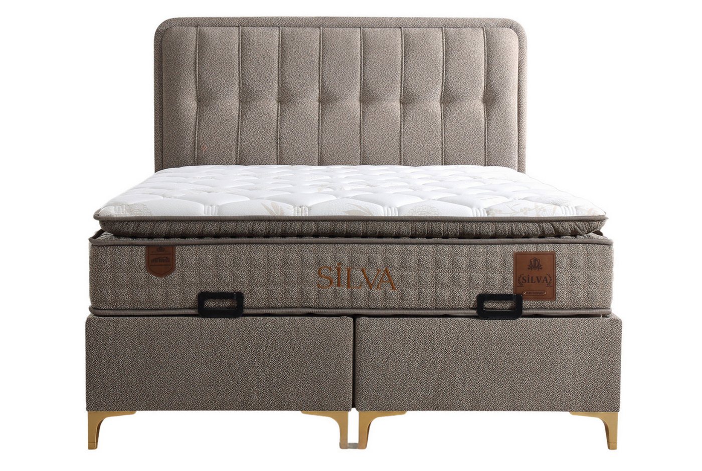 Villa Möbel Boxspringbett Silva (Bett Set), XXL-Bettkasten mit Gasdruckfedern mühelos & geräumig Villa Möbel Boxspringbett Silva (Bett Set), XXL-Bettkasten mit Gasdruckfedern mühelos & geräumig von Villa Möbel