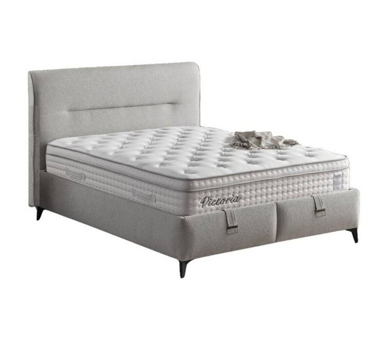 Villa Möbel Boxspringbett Victoria (Bett Set), XXL-Bettkasten mit Gasdruckfedern  mühelos & geräumig von Villa Möbel