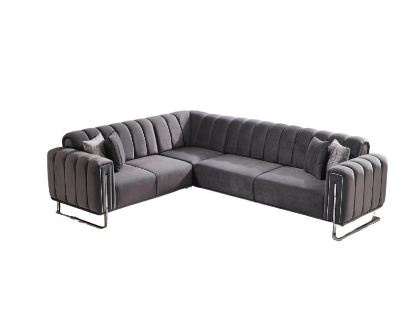 Villa Möbel Ecksofa Luven, mit Relax-/Bettfunktion durch umklappbare Rückenlehne von Villa Möbel