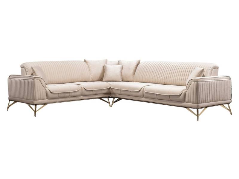 Villa Möbel Ecksofa Magnum, 1 Teile, mit Schlaffunktion durch umklappbare Rückenlehne von Villa Möbel