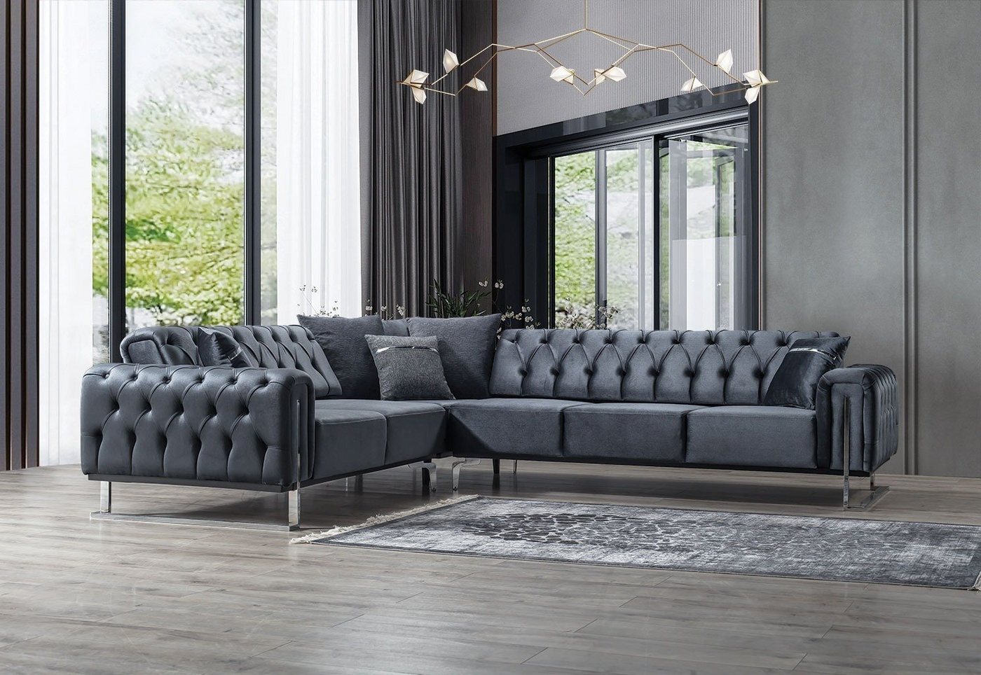 Villa Möbel Ecksofa Nova, 1, Quality Made in Turkey- Pflegeleichter Mikrofaserstoff von Villa Möbel