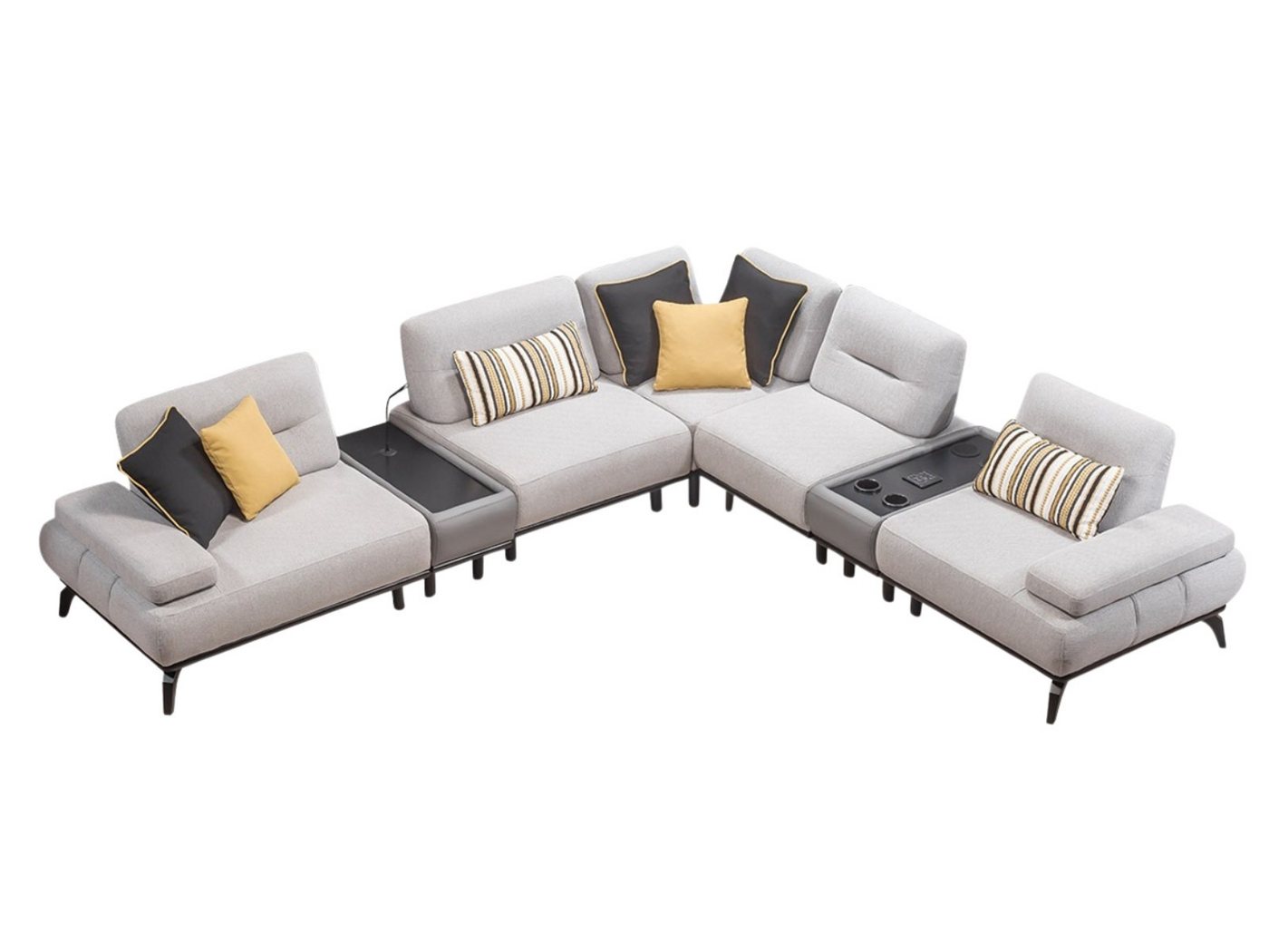Villa Möbel Ecksofa Smooth, 1 Teile, mit Schlaffunktion durch umklappbare Rückenlehne Villa Möbel Ecksofa Smooth, 1 Teile, mit Schlaffunktion durch umklappbare Rückenlehne von Villa Möbel