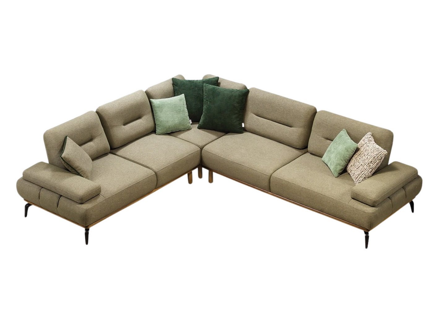 Villa Möbel Ecksofa Smooth, mit Schlaffunktion durch umklappbare Rückenlehne Villa Möbel Ecksofa Smooth, mit Schlaffunktion durch umklappbare Rückenlehne von Villa Möbel