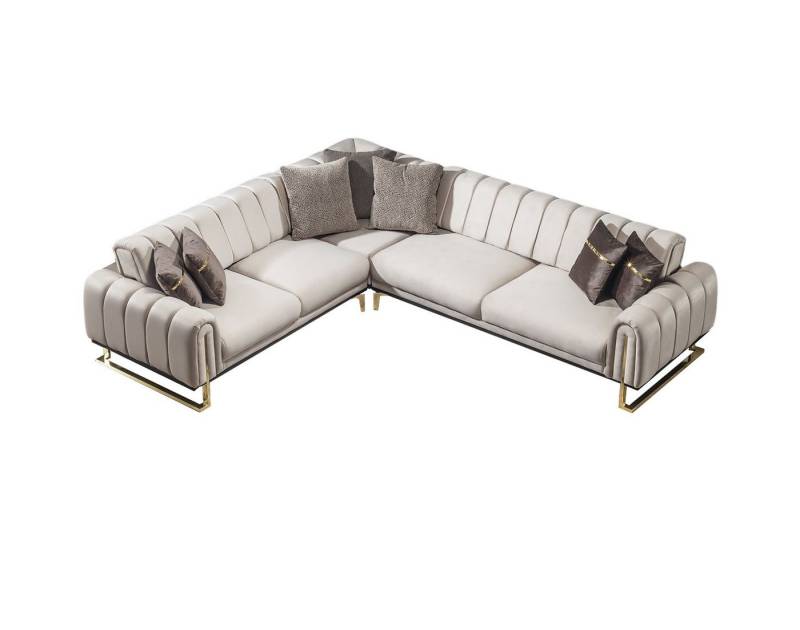 Villa Möbel Ecksofa Wave, Set 1 Teile, mit Relax-/Bettfunktion durch umklappbare Rückenlehne von Villa Möbel