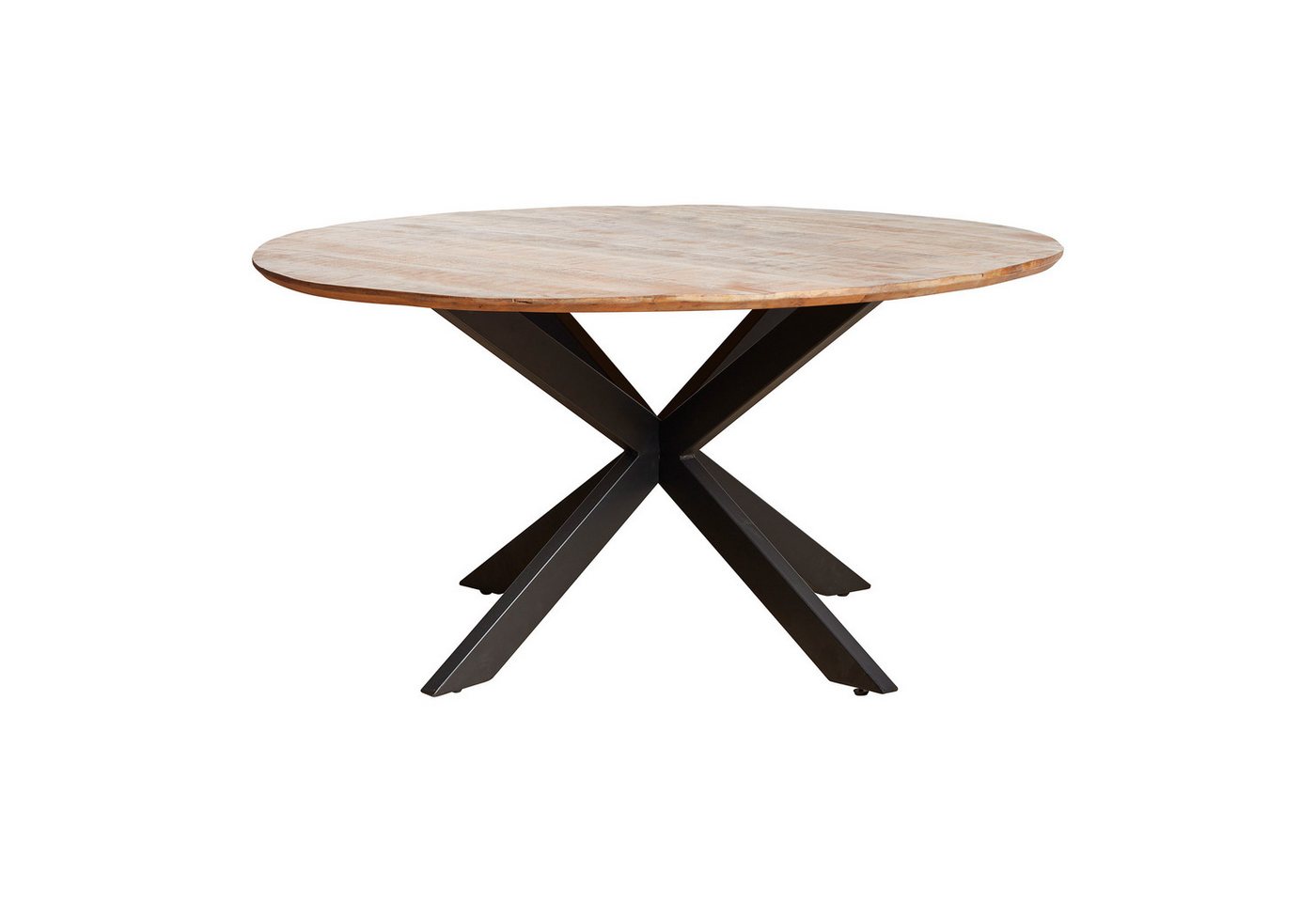 Villa Möbel Esstisch Esstisch Darlington Rund (Packung, 1-St., 1 Tisch), Massivholz mit Matrix-Gestell von Villa Möbel