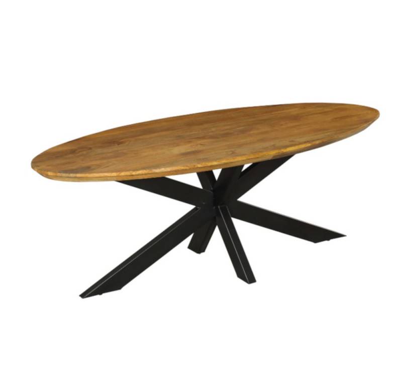 Villa Möbel Esstisch Esstisch Savion Oval (Packung, 1-St., 1 Tisch), Massivholz mit Matrix-Gestell von Villa Möbel