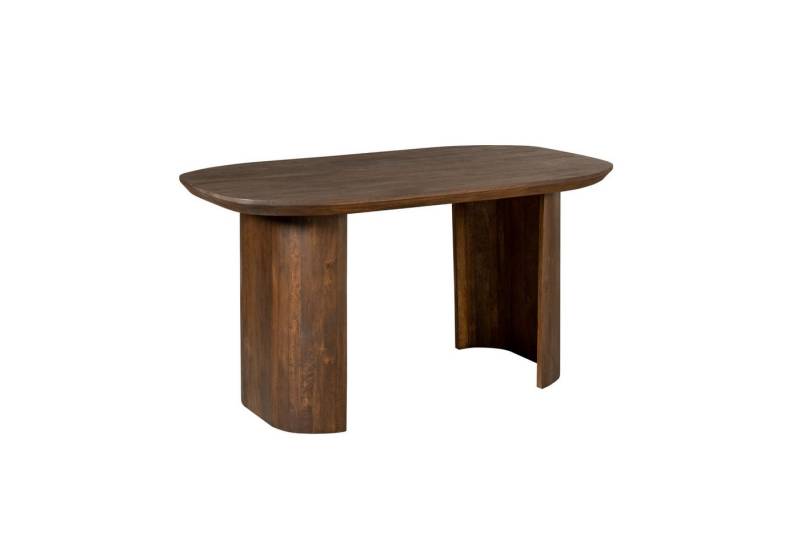 Villa Möbel Esstisch Marlen Brown Schreibtisch, aus massivem Mangoholz in Braun mit halbkreisförmigen Beinen Villa Möbel Esstisch Marlen Brown Schreibtisch, aus massivem Mangoholz in Braun mit halbkreisförmigen Beinen von Villa Möbel