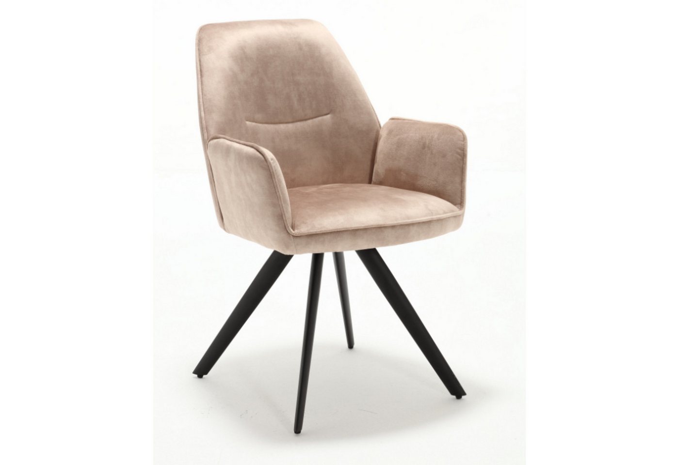 Villa Möbel Esszimmerstuhl Esszimmerstuhl Astra (60x65x89cm), aus Samtstoff mit Matrix-Gestell von Villa Möbel