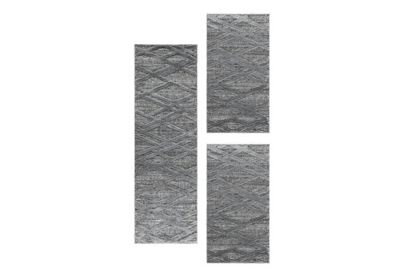 Villa Möbel Hochflor-Bettumrandung Boho-Design, Höhe 20 mm, (3-tlg), Teppich Wohnzimmer Boho Design weich 3D Optik Skandinavische Stil von Villa Möbel