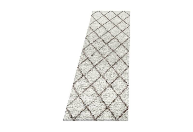Villa Möbel Hochflor-Teppich Alviro, Höhe: 30 mm, Moderner Teppich mit geometrischem Muster für das Wohnzimmer von Villa Möbel