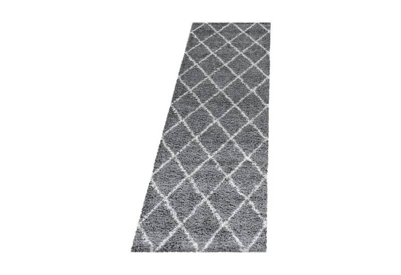 Villa Möbel Hochflor-Teppich Alviro, Höhe: 30 mm, Moderner Teppich mit geometrischem Muster für das Wohnzimmer von Villa Möbel