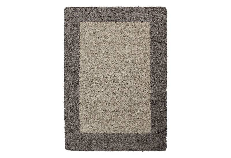 Villa Möbel Hochflor-Teppich Lifiva, Rechteckig, Höhe: 30 mm, Teppich Wohnzimmer Bordüre Design Shaggy versch. farben und größen von Villa Möbel