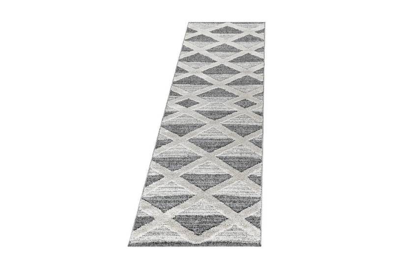 Villa Möbel Hochflor-Teppich Pisaro, Höhe: 20 mm, Teppich Wohnzimmer Geometrisch Design 3D Optik Skandinavische Stil von Villa Möbel