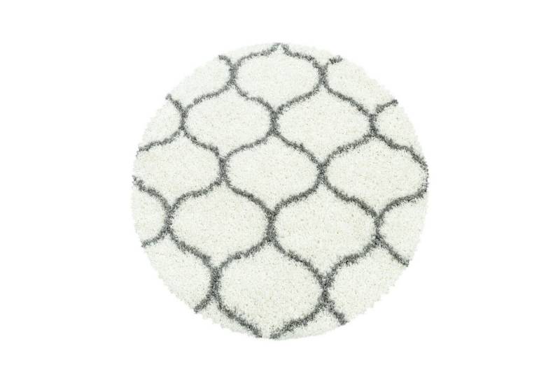 Villa Möbel Hochflor-Teppich Salaro, Rechteckig, Höhe: 30 mm, Runder Teppich Wohnzimmer Skandinavisches Design Shaggy flauschig von Villa Möbel