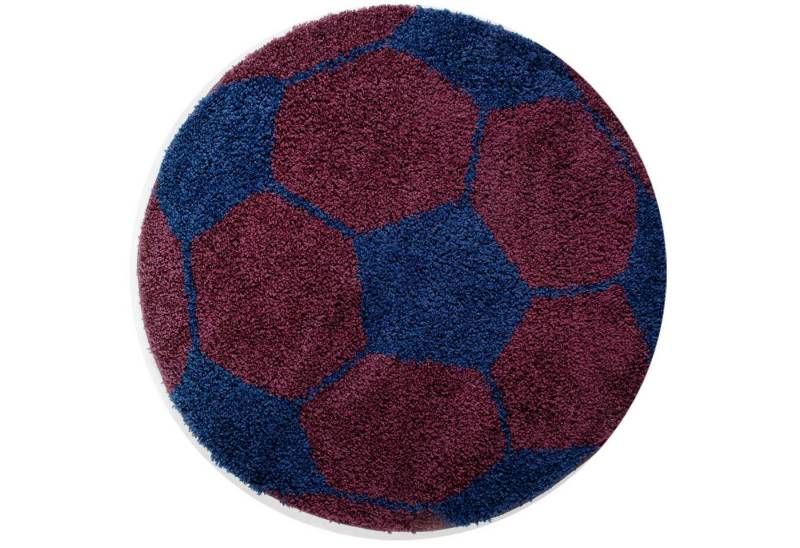 Villa Möbel Kinderteppich Funivo, Höhe: 30 mm, Kinder Teppich Fußball-Form Kinderzimmer versch.farben und größen von Villa Möbel